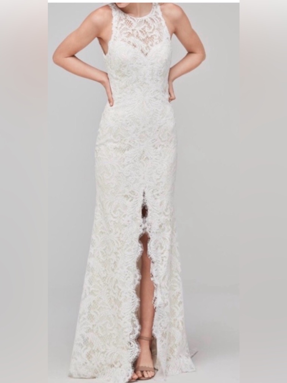 Willowby Watters Elegant Lace Halter Wedding Dress - NWT size 12